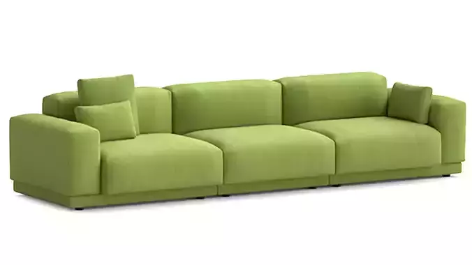 Green Fabric Sofa