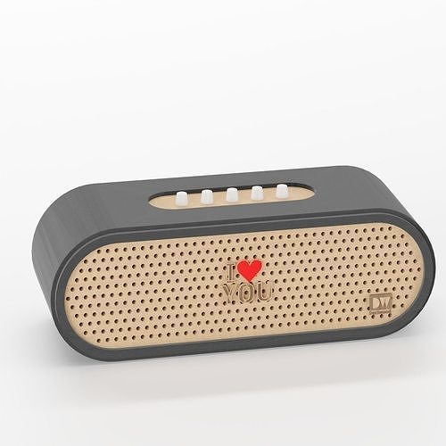 Speaker portable bluetooth Free 3D model
