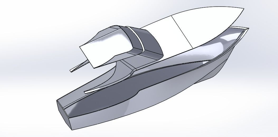 Sportsmen Boat 3D print model_15