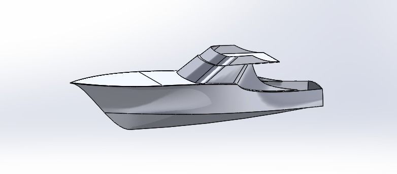 Sportsmen Boat 3D print model_10