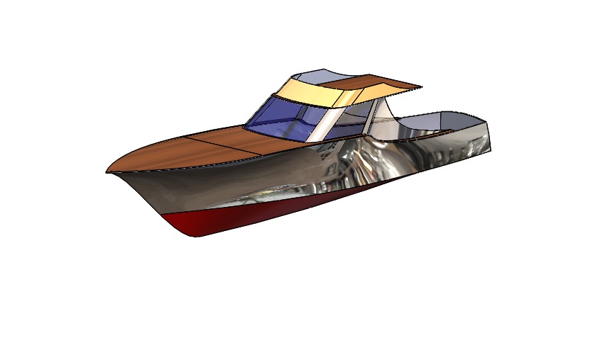 Sportsmen Boat 3D print model_5