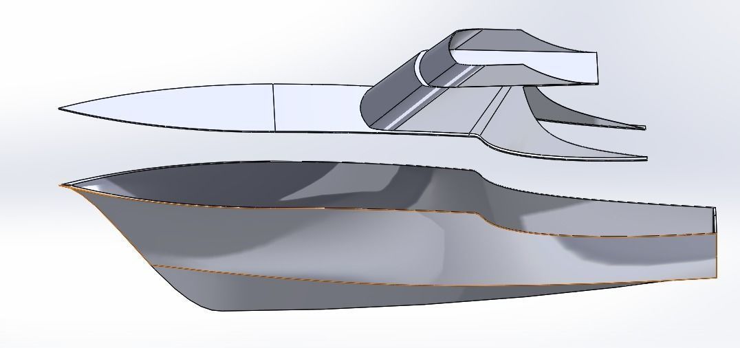 Sportsmen Boat 3D print model_26