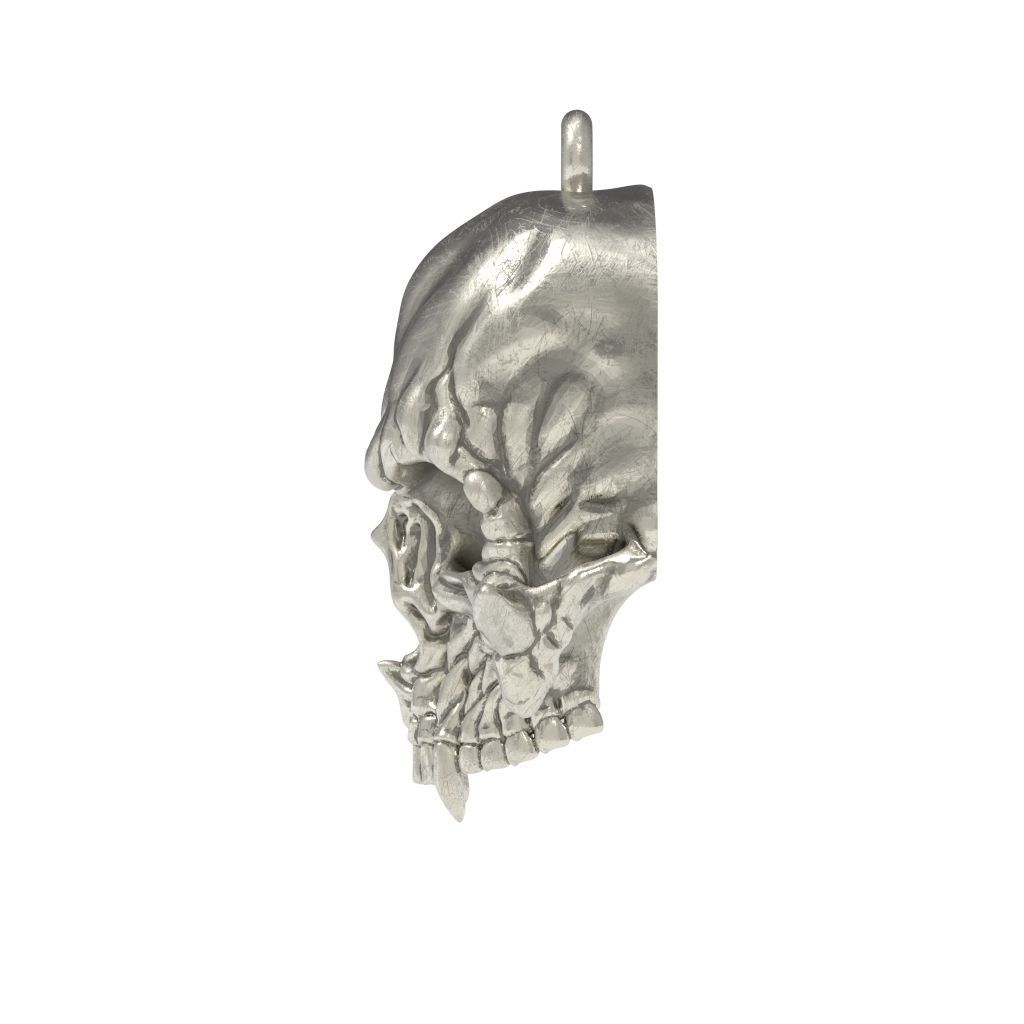 Pendant Skull stl 3D print model_12