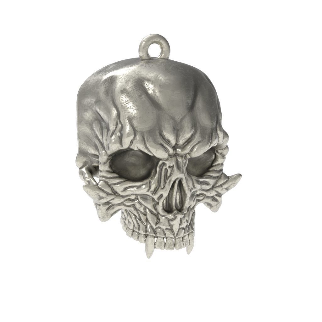 Pendant Skull stl 3D print model_17