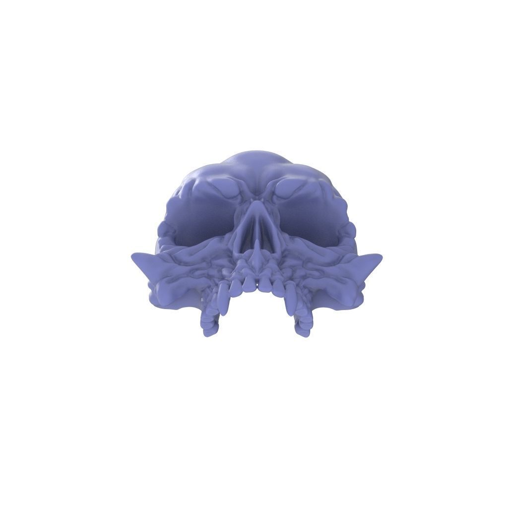 Pendant Skull stl 3D print model_20