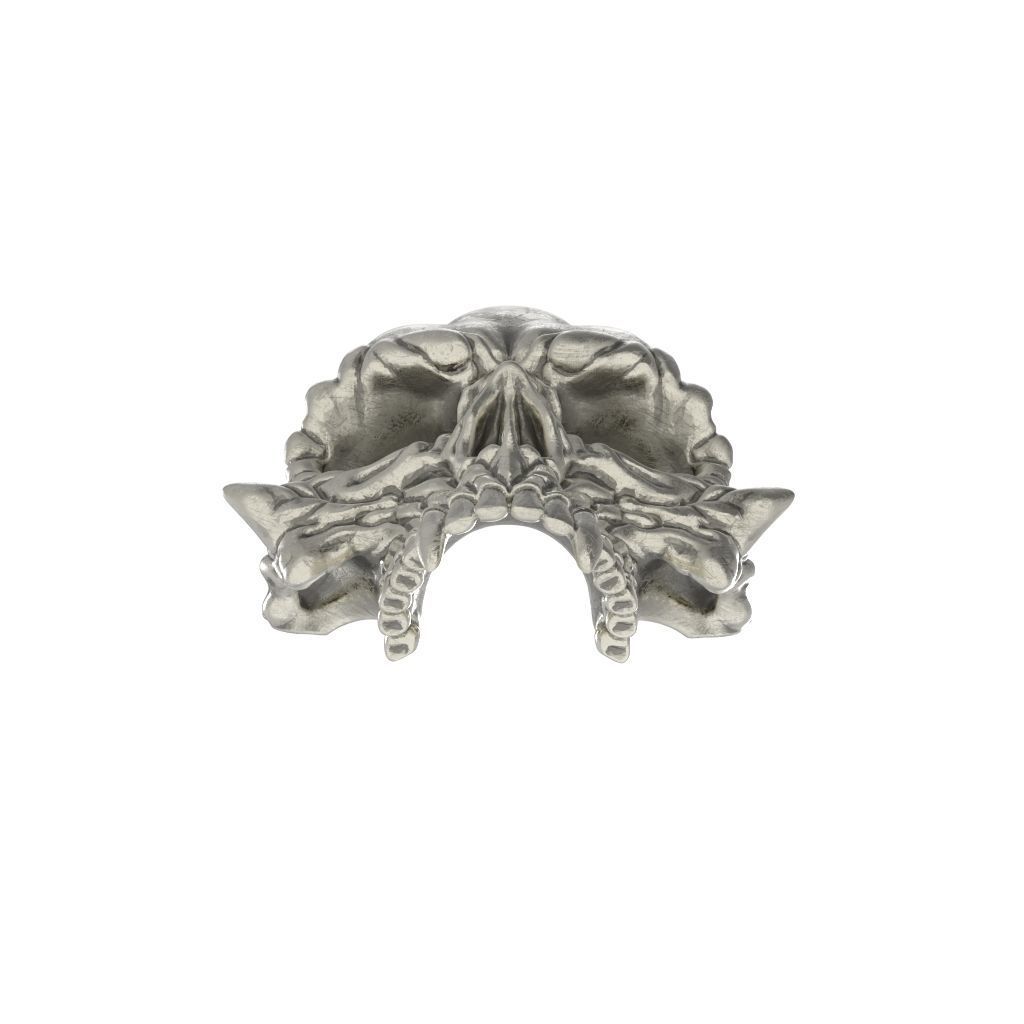 Pendant Skull stl 3D print model_15
