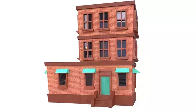Low Poly Apartment Building