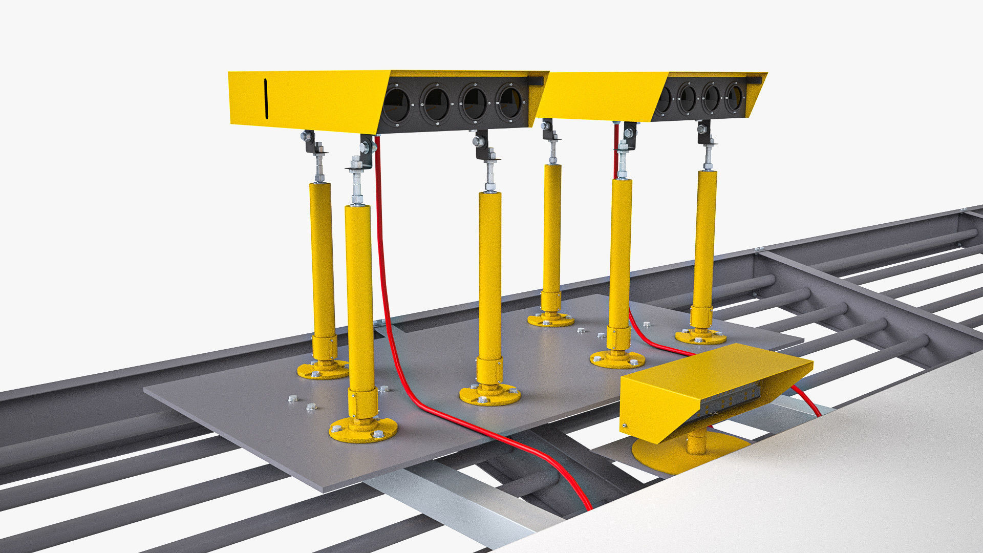 Dual Heliport 3D model_10