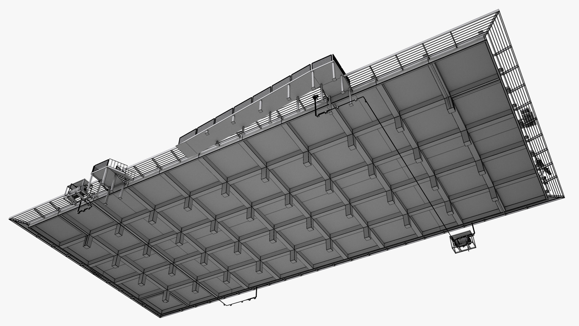 Dual Heliport 3D model_16