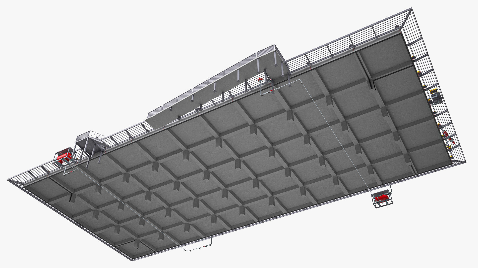 Dual Heliport 3D model_6