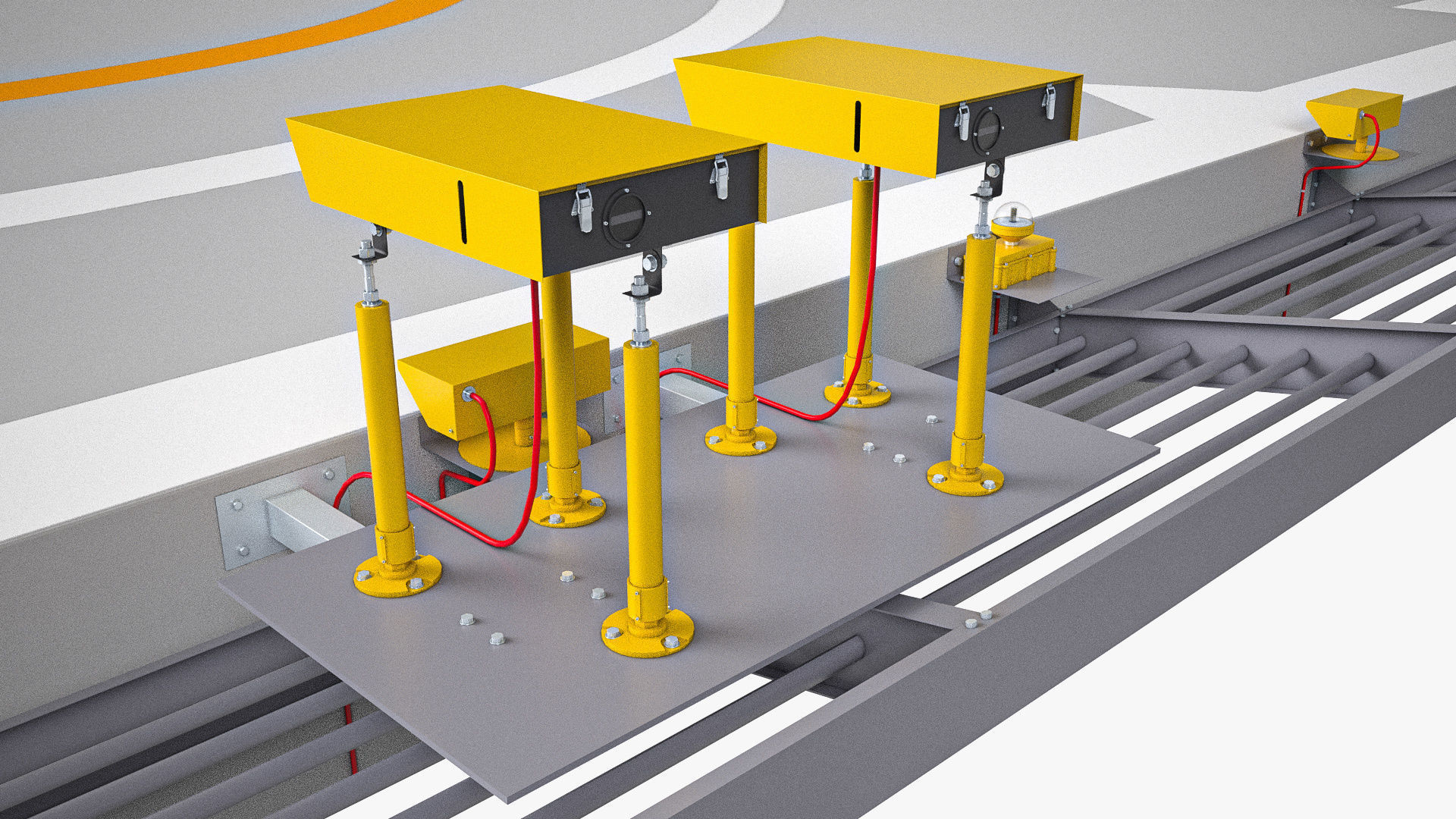 Dual Heliport 3D model_11