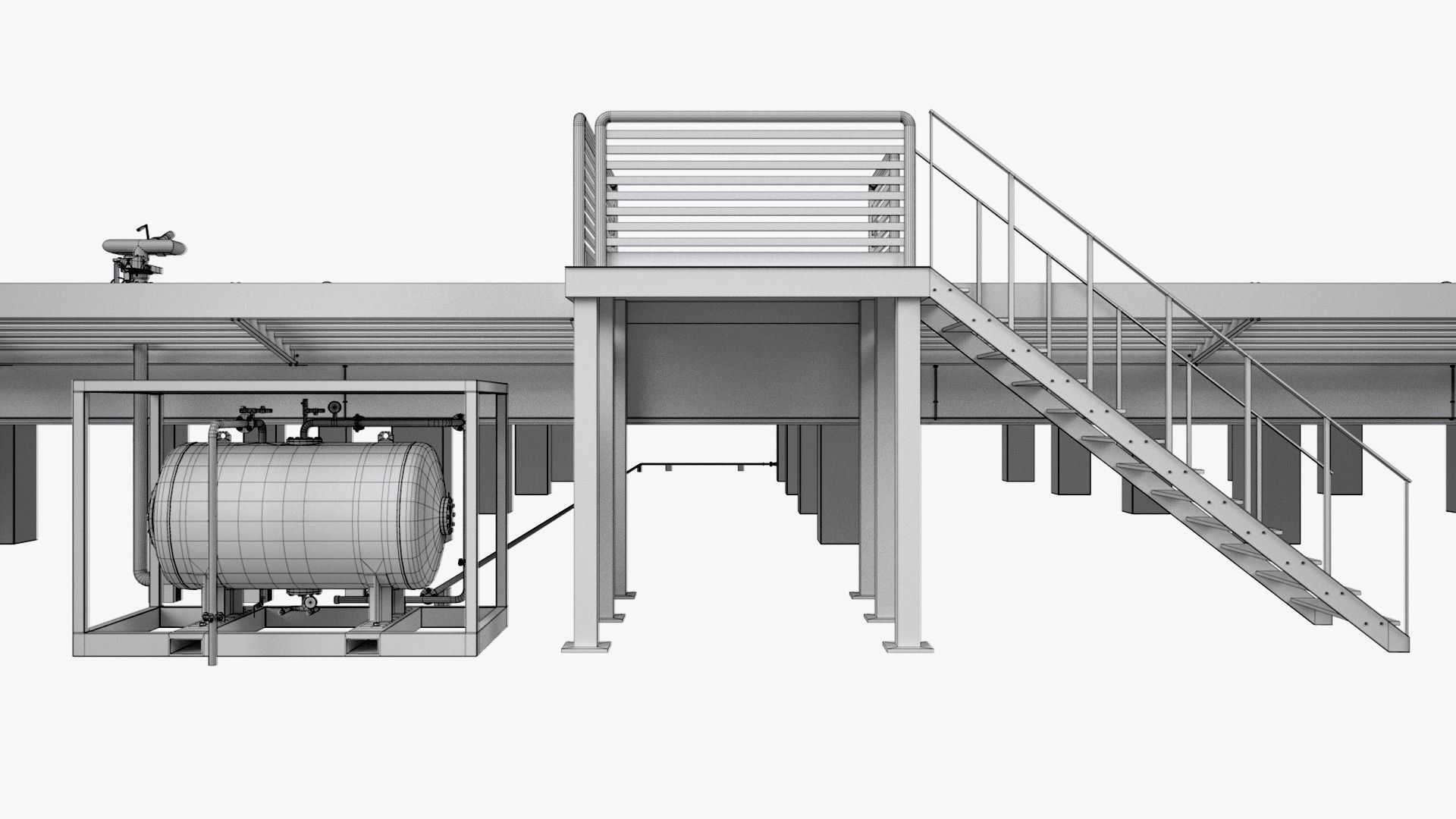 Dual Heliport 3D model_17