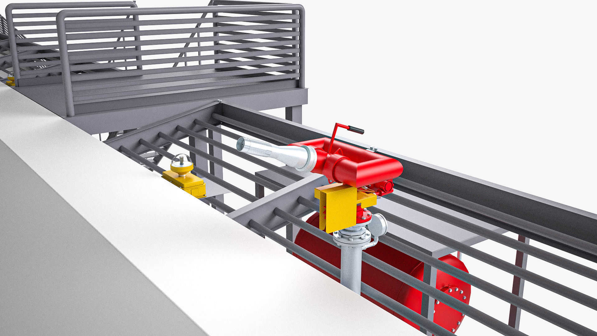 Dual Heliport 3D model_8