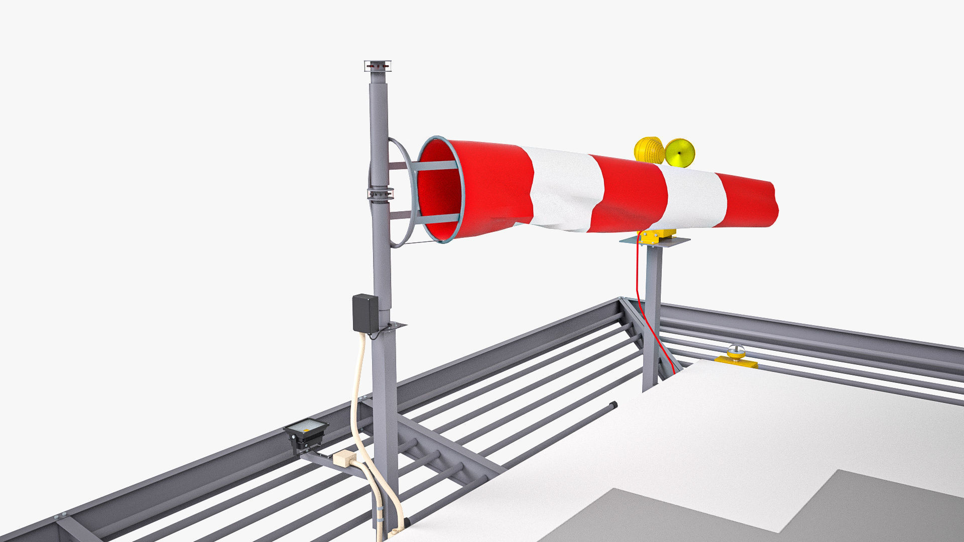 Dual Heliport 3D model_12