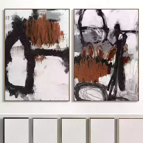 Plaster Two Photo Frame 54