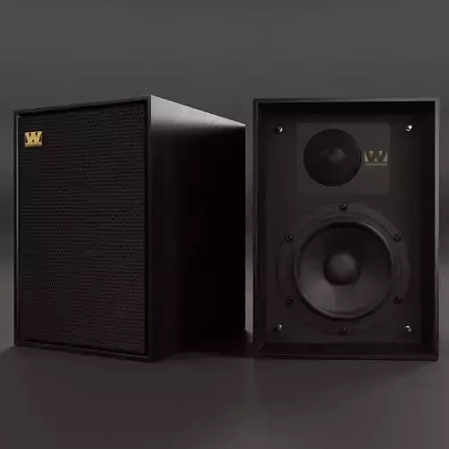 Wharfedale DENTON 85 Black Walnut Bookshelf Speaker 3D model