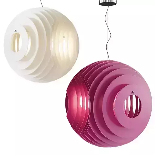 Supernova Pendant Light Low-poly 3D model