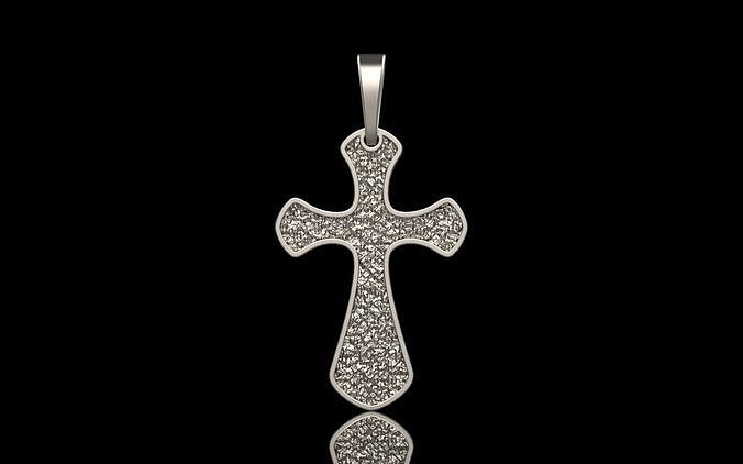 Simple ornament cross 215 3D print model