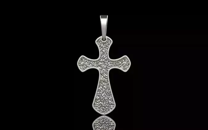 Simple ornament cross 215