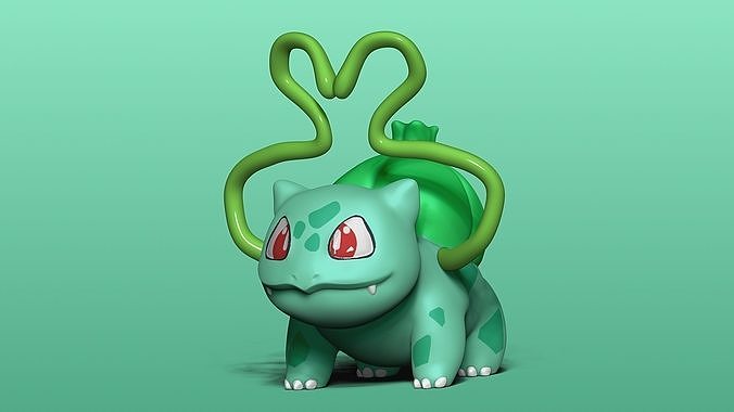 Pokemon 001 Bulbasaur FREE Free 3D print model
