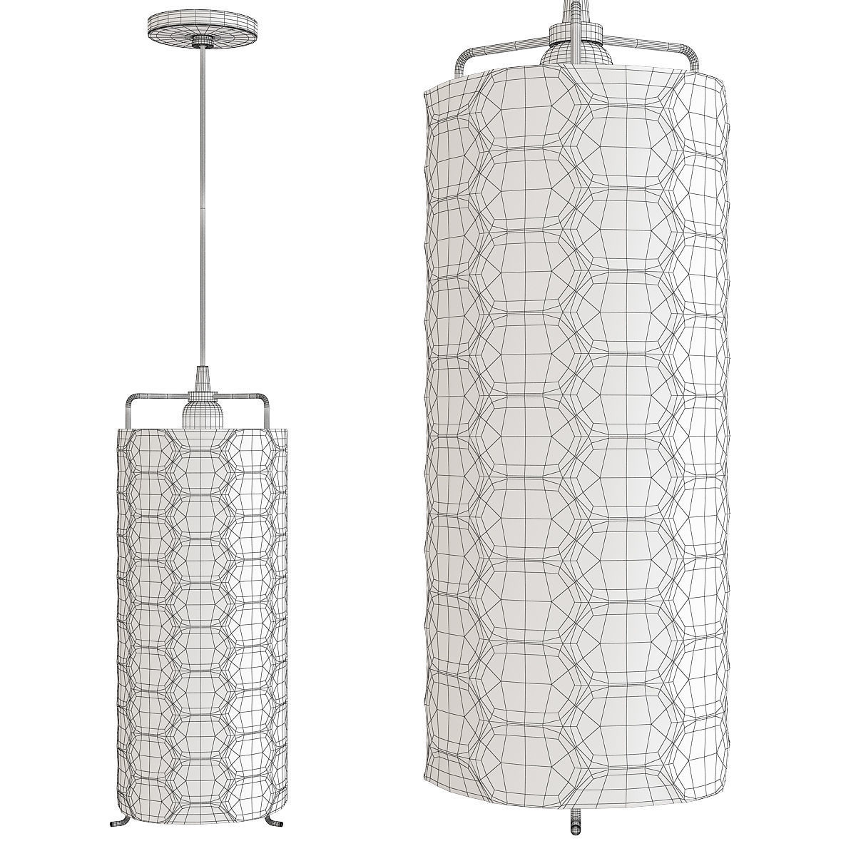 Ice Pendant Low-poly 3D model_1