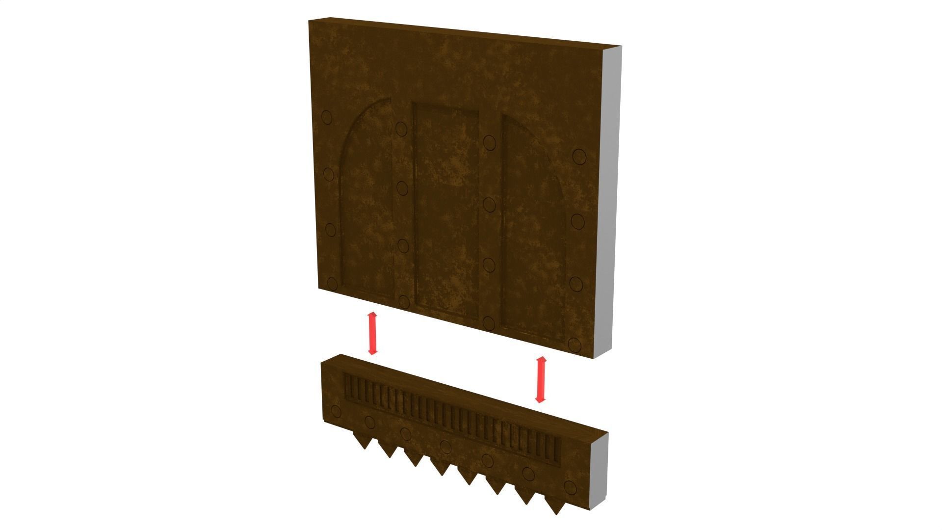 Jabbas Throne Room - Set 9 - Rancor Cave 1-18 scale Kenner 3D print model_49