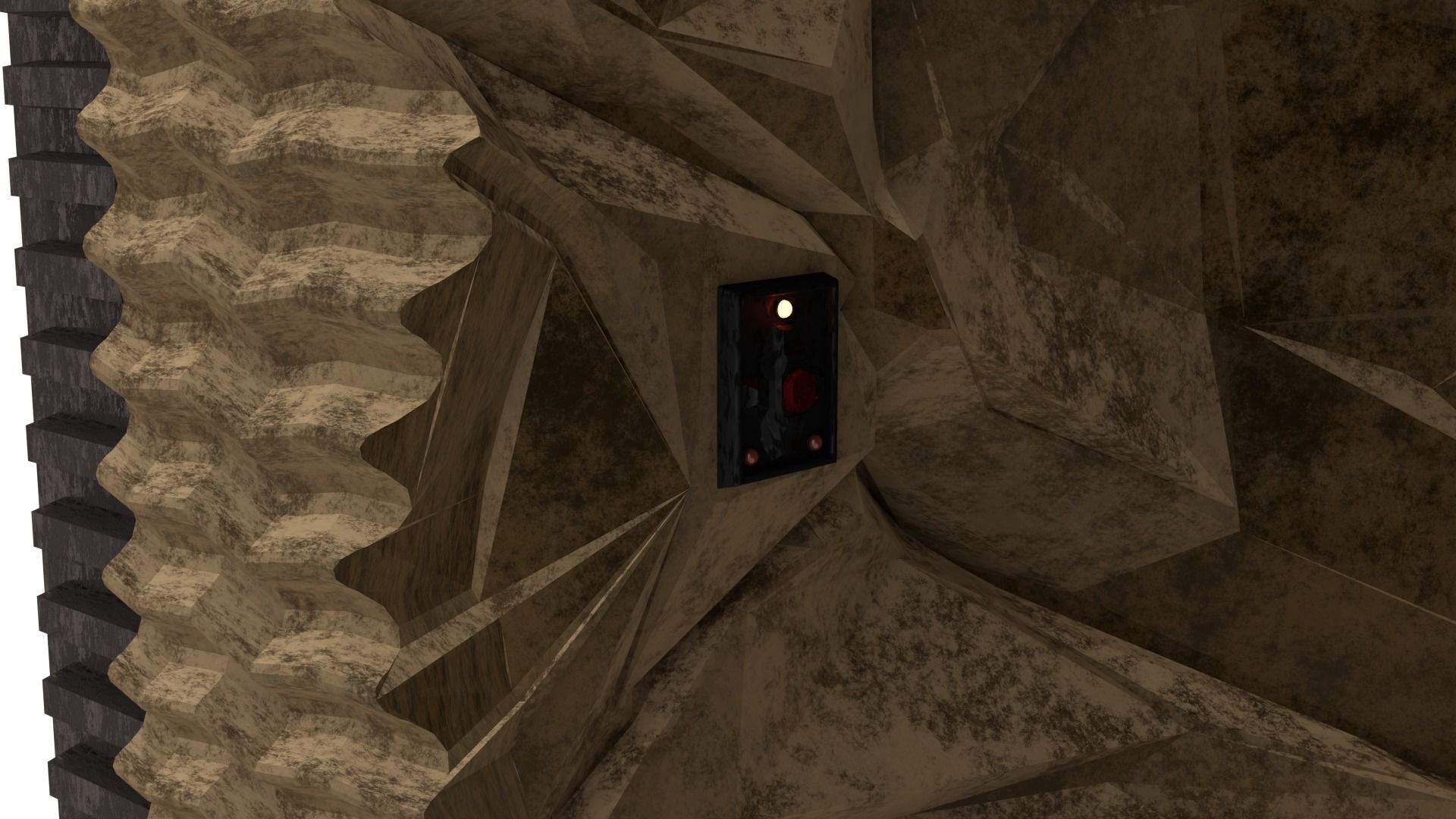 Jabbas Throne Room - Set 9 - Rancor Cave 1-18 scale Kenner 3D print model_43