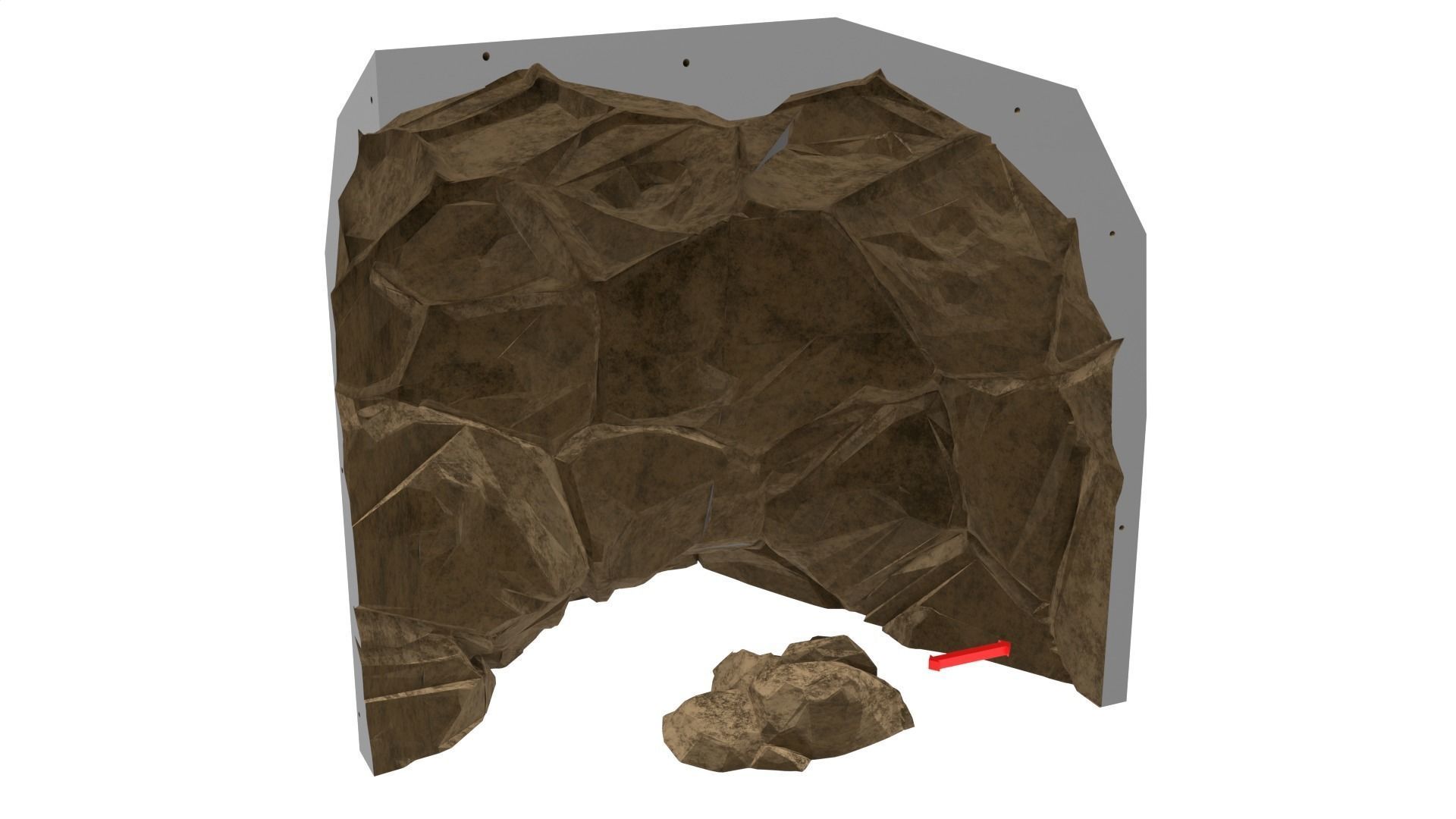 Jabbas Throne Room - Set 9 - Rancor Cave 1-18 scale Kenner 3D print model_33