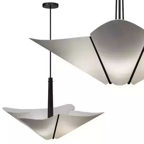  Kirigami 4 Light Adjustable Pendant Light