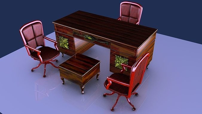 CLASSIC OFFICE SET 3D model