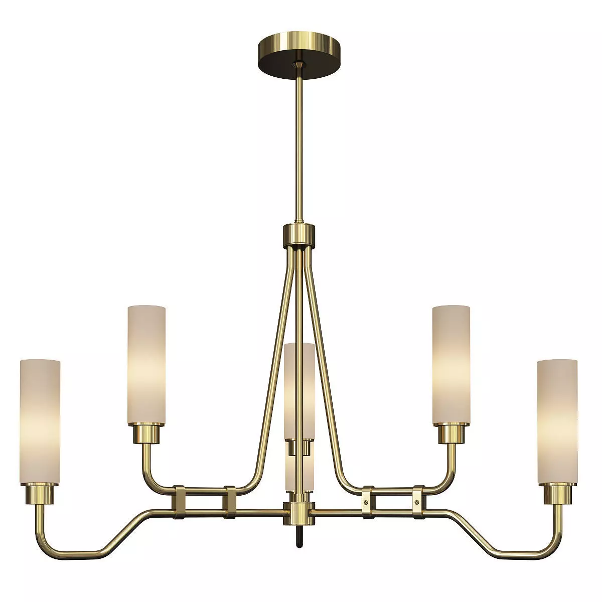 WINFIELD 6 LIGHT LARGE CHANDELIER Low-poly 3D model
