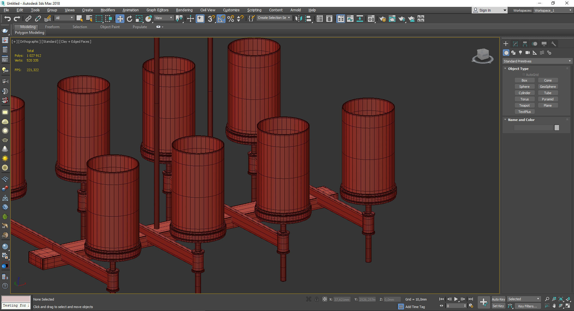 EASTHAM 8 ARM CHANDELIER Low-poly 3D model_4