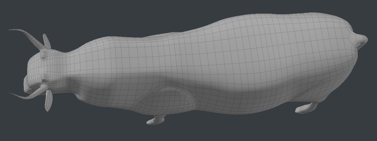 Cow model 3D model_4