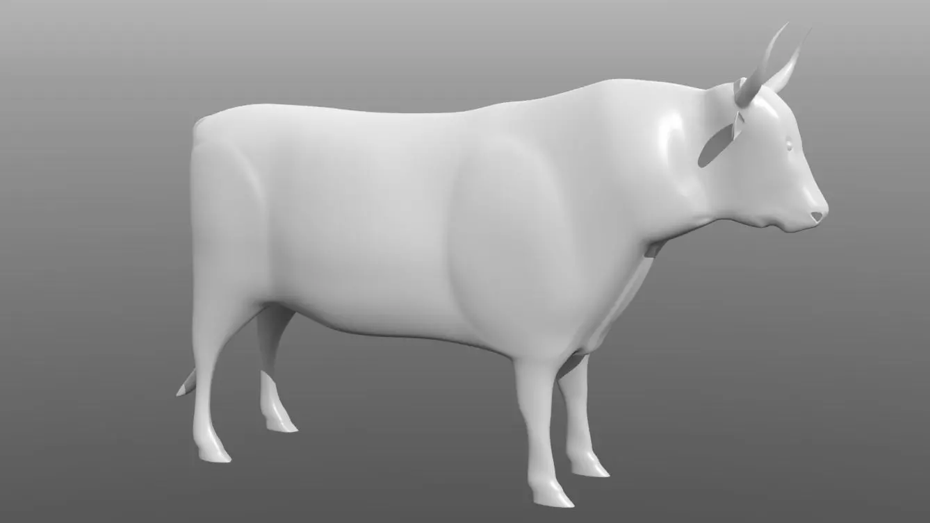 Cow model 3D model_0