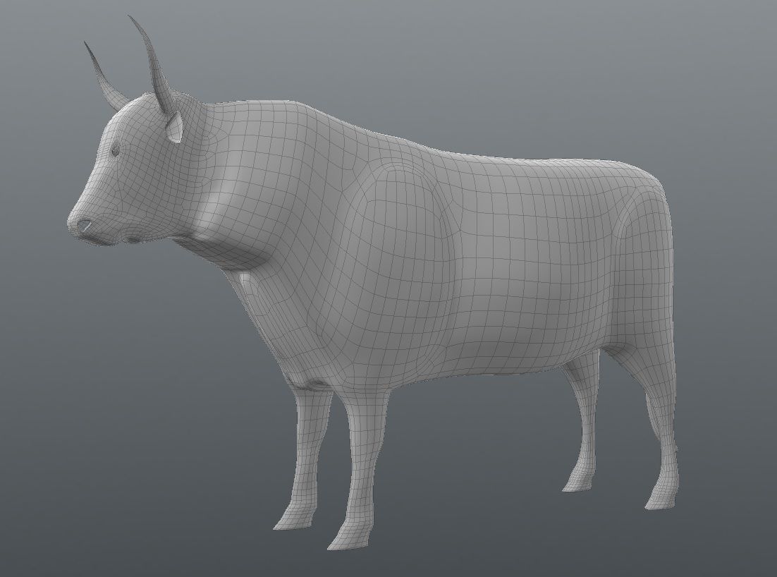 Cow model 3D model_3