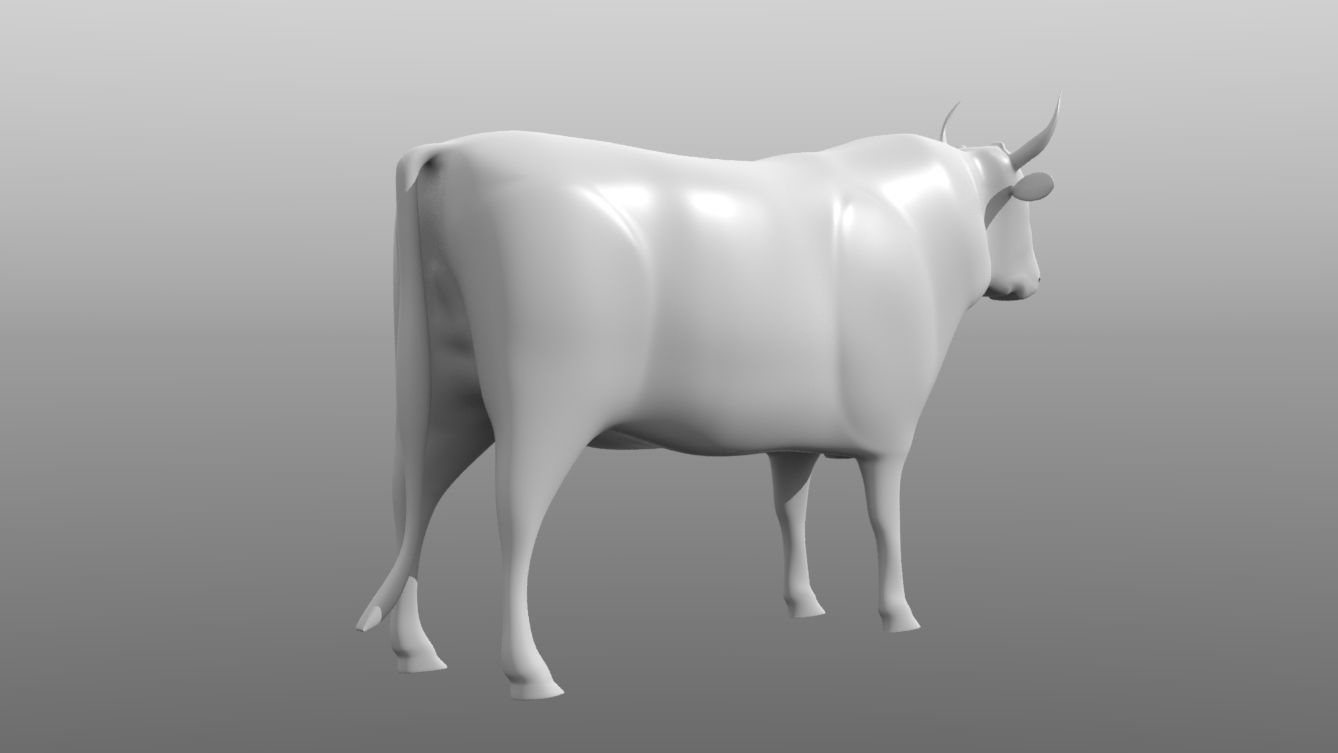 Cow model 3D model_1