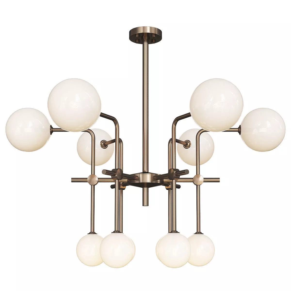 POLARE 12 LIGHT CHANDELIER Low-poly 3D model_0