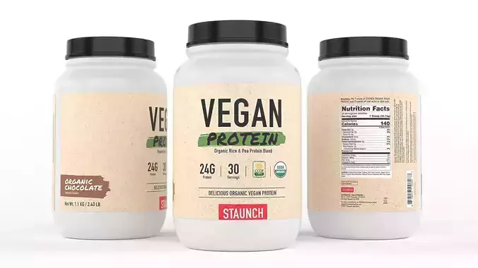 Protein Powder 3D model