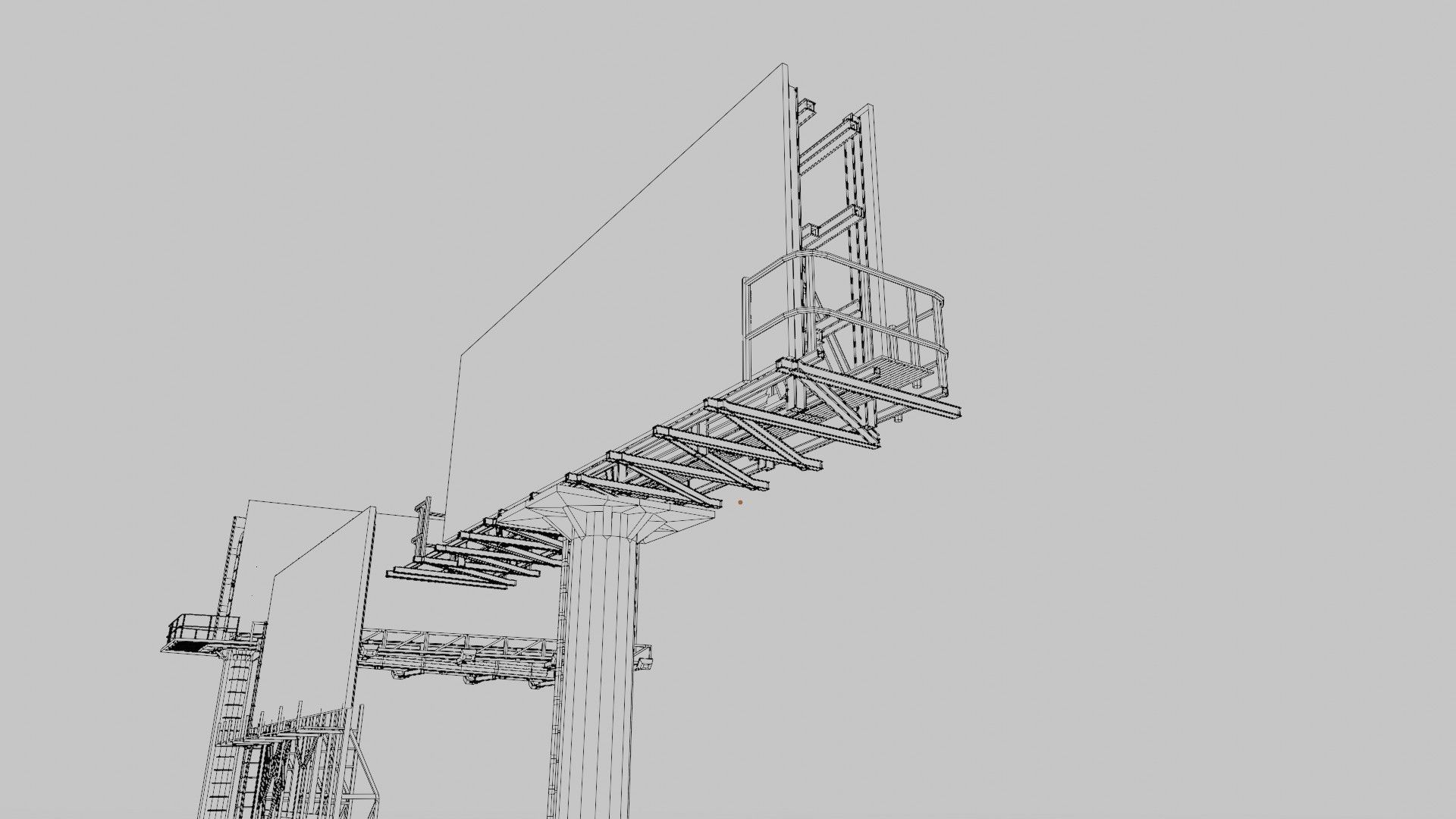 street advertisement billboard with 4k pbr game ready Low-poly 3D model_19