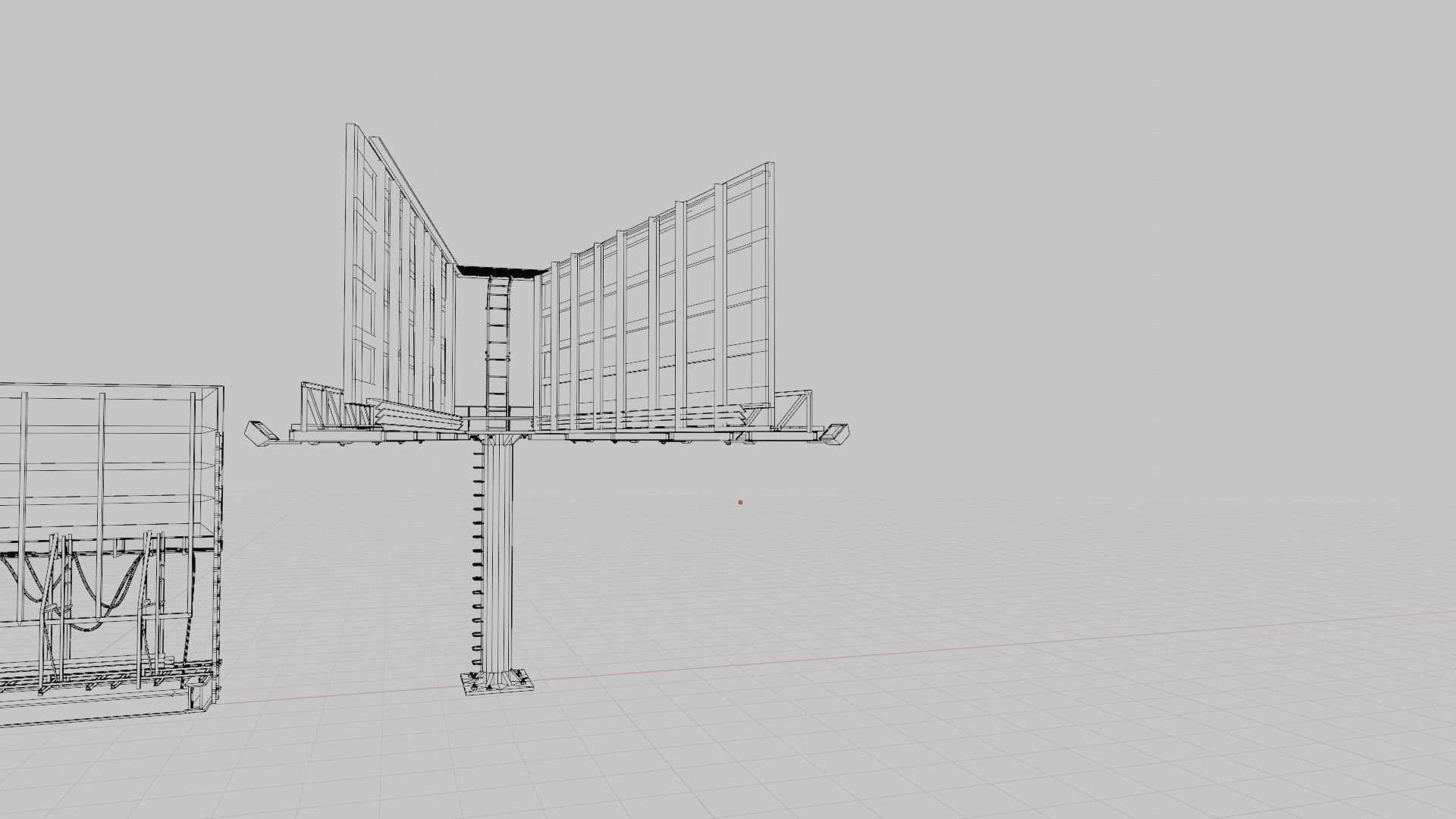 street advertisement billboard with 4k pbr game ready Low-poly 3D model_15