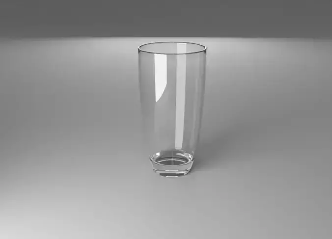 American Ice tea glass 3D model