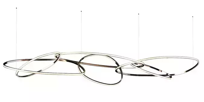 Niamh Barry Unfolded Suspended Light Sculpture 3D model