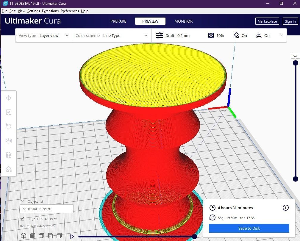 Pedestal 19 3D print model_12