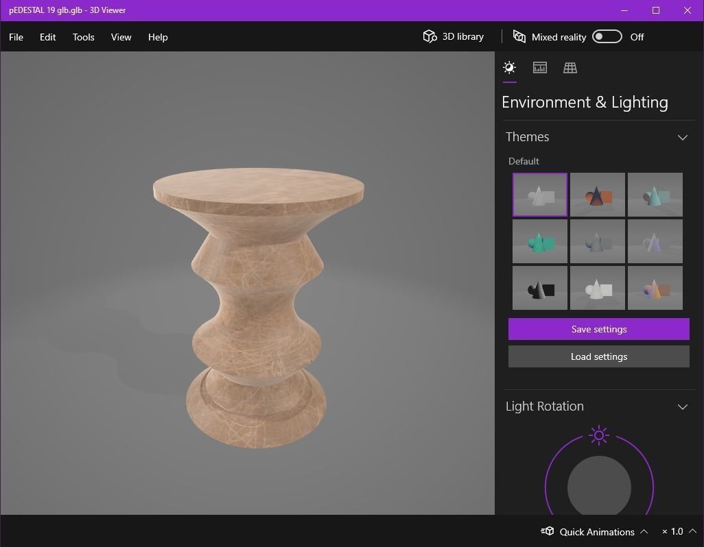 Pedestal 19 3D print model_17