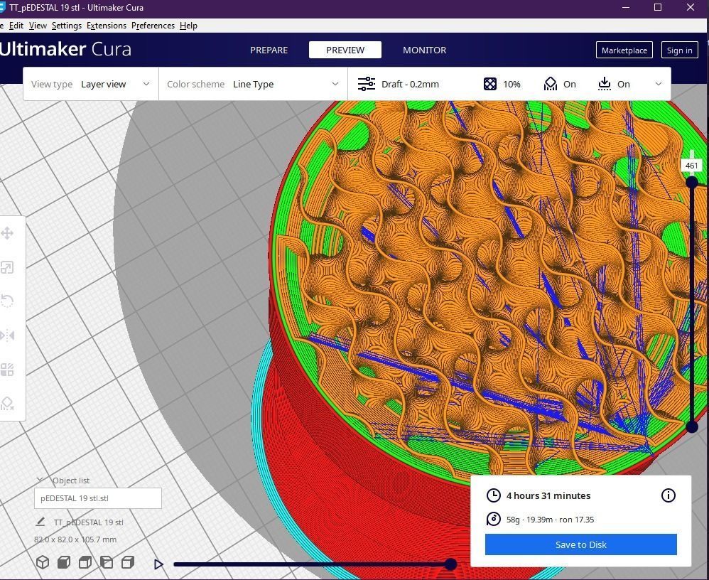 Pedestal 19 3D print model_14