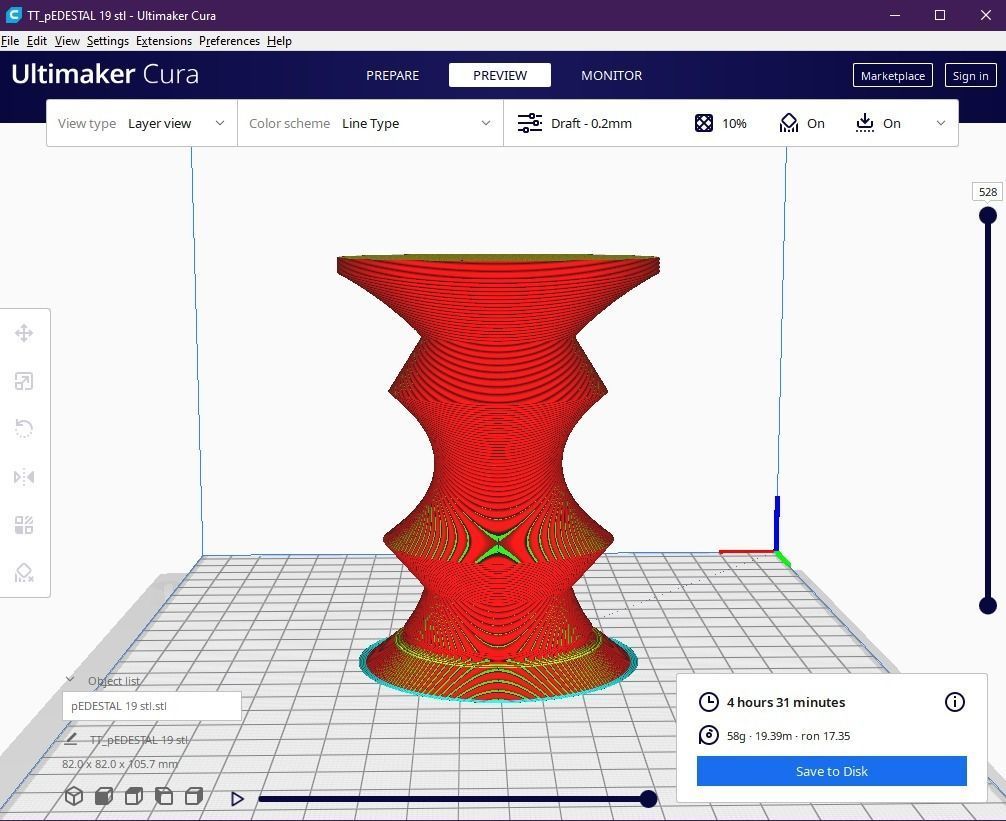 Pedestal 19 3D print model_11