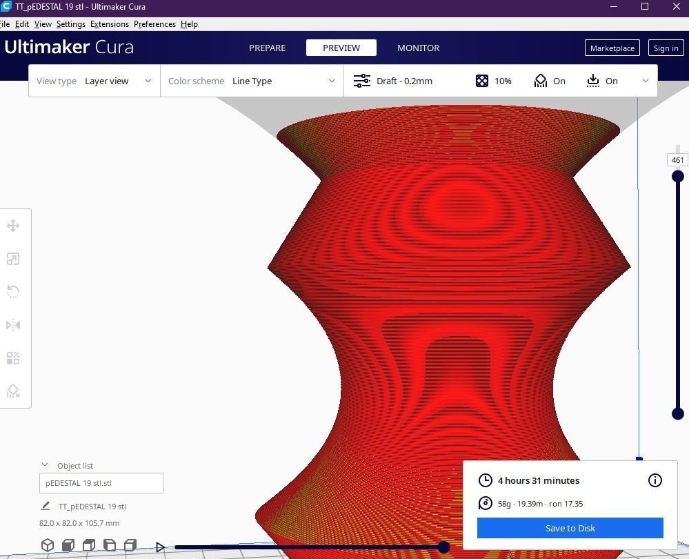Pedestal 19 3D print model_13