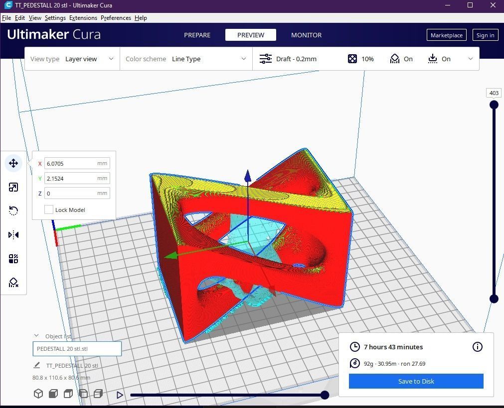Pedestal 20 3D print model_9