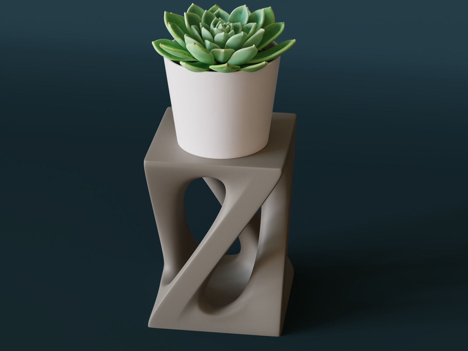 Pedestal 20 3D print model_7