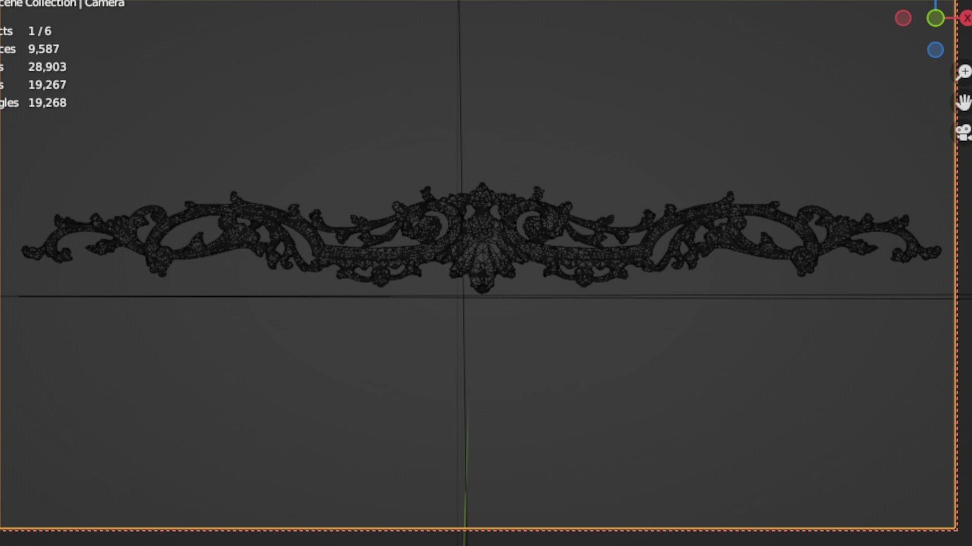 Classic decor ornament 99 3D model_6